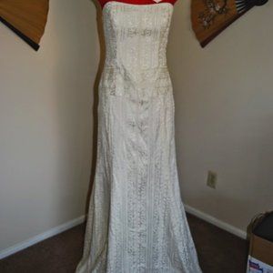 Nicole Miller Embroidered Gown NWOT
